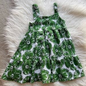 Y2K Tahiri Green Floral Dress Girls Size 5